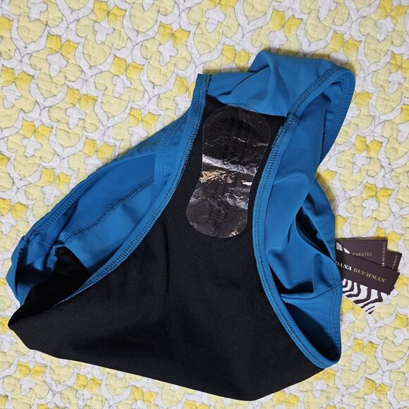 Dana Buchman Turquoise Bikini Bottom Sz 14 NWT Ocean Depths - Picture 8 of 11